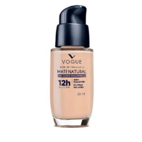 Vogue Base Liquida Mate C/acido Hialuronico 12  Trigo 30 Ml