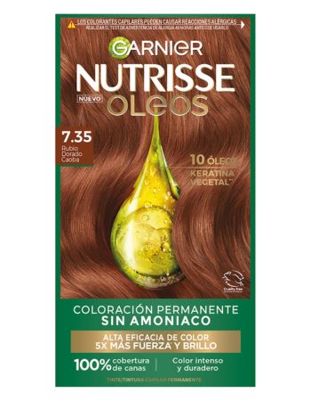 Tinta Nutrisse Oleos S/amoniaco N°735 Rubio Dorado Caoba