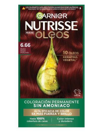 Tinta Nutrisse Oleos S/amoniaco Rubio Rojizo Profundo-6.66