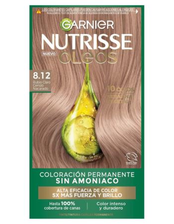 Tinta Nutrisse Oleos S/amoniaco Rubio Cla Ceniza Nacara-8.12