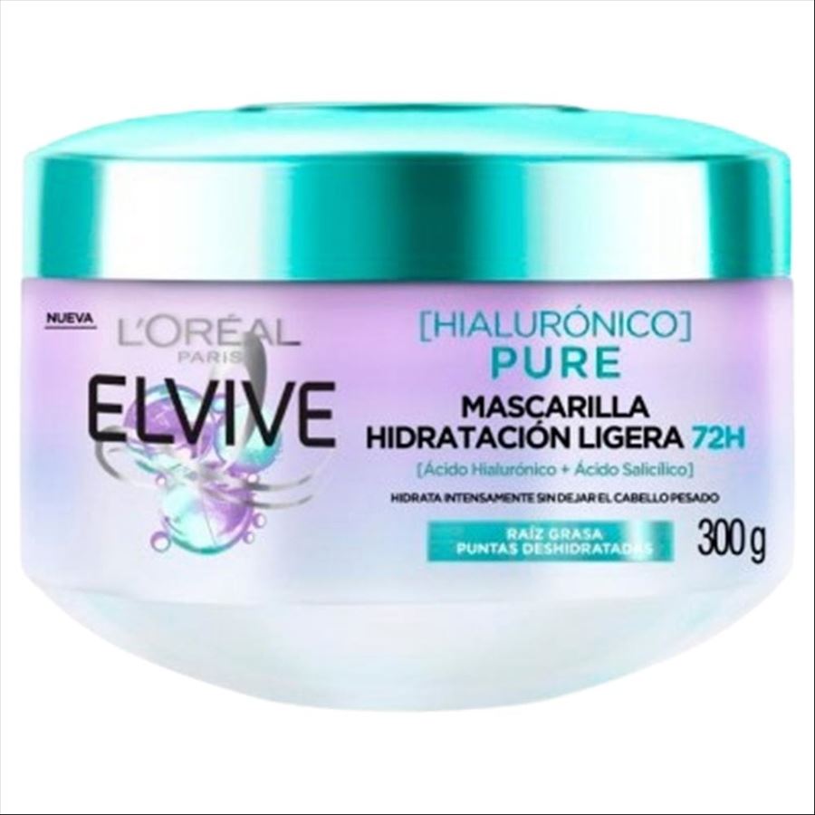Elvive Baño De Crema Hialuronico Pure X 300 Gr
