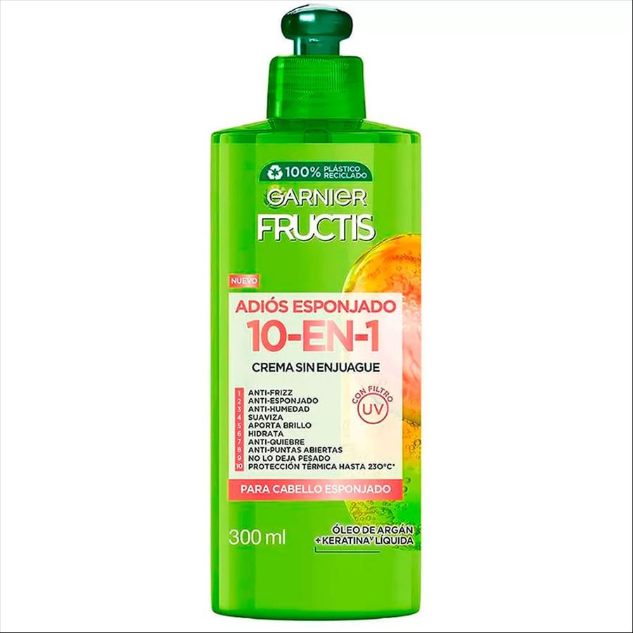 Fructis Crema De Peinar 10 En 1 Adios Esponjado X 300 Ml