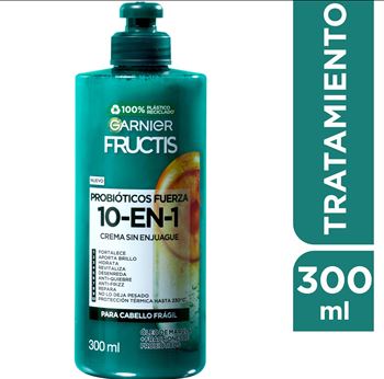 Fructis Crema De Peinar Probioticos Fuerza 10 En 1 X 300 Ml