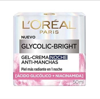 Loreal Gel Crema De Noche Glycolic Bright Anti Manchas 50 Ml