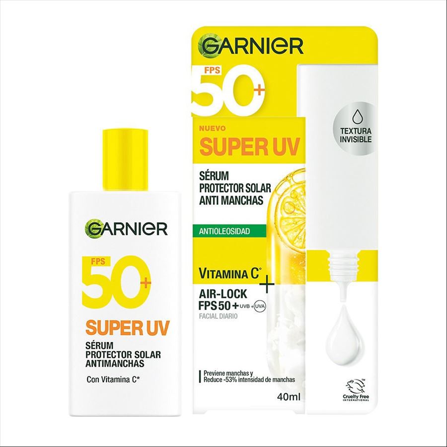 Garnier Super Uv Protector Solar Vit C Fps 50  40 Gr - Graso
