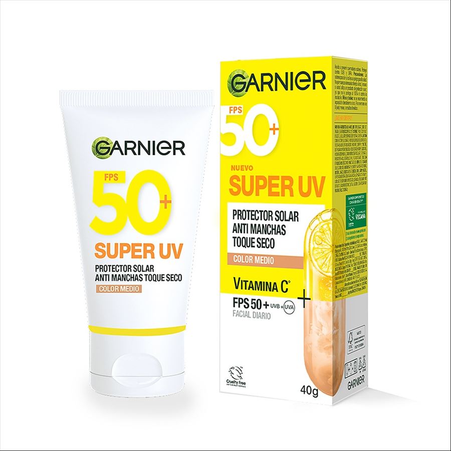 Garnier Super Uv Protector Solar Vit C Fps 50 40 Gr - Medio