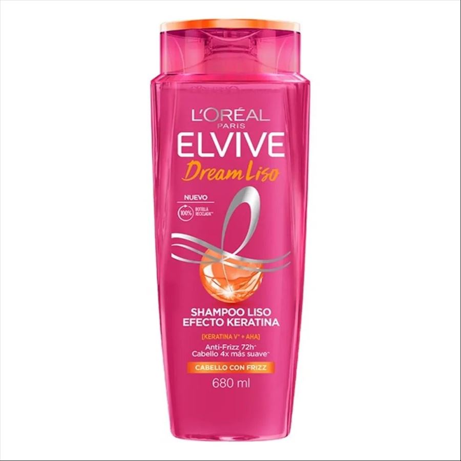 Elvive Shampu Dream Liso Efecto Keratina 680 Ml