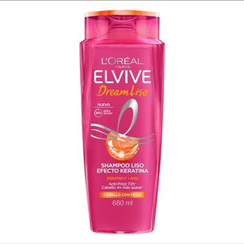 Elvive Shampu Dream Liso Efecto Keratina 680 Ml