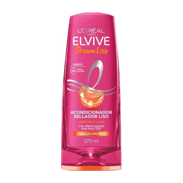 Elvive Acondicionador Dream Liso Efecto Keratina 370 Ml