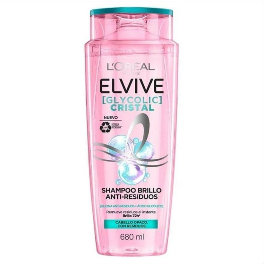 Elvive Shampoo Glycolic Cristal 680 Ml