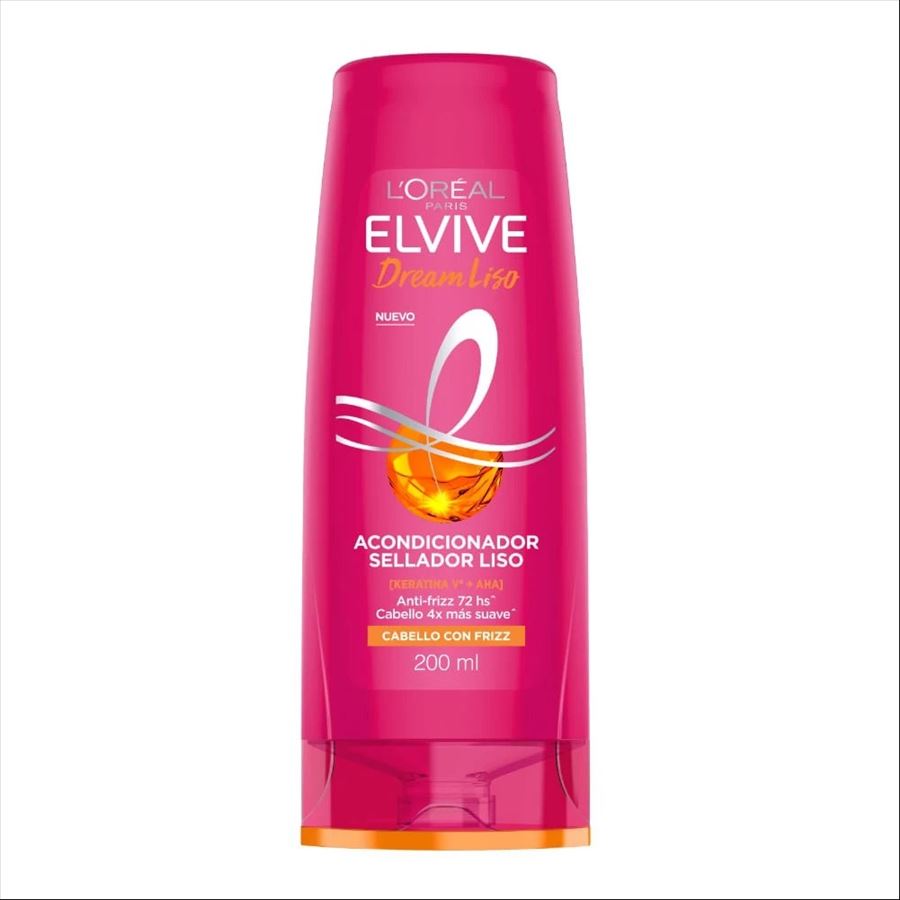 Elvive Acondicionador Dream Liso Efecto Keratina 200 Ml