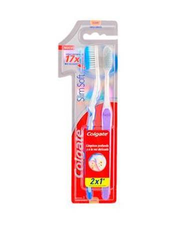 Cepillo Dental Colgate Slim Soft X 2 Unidades