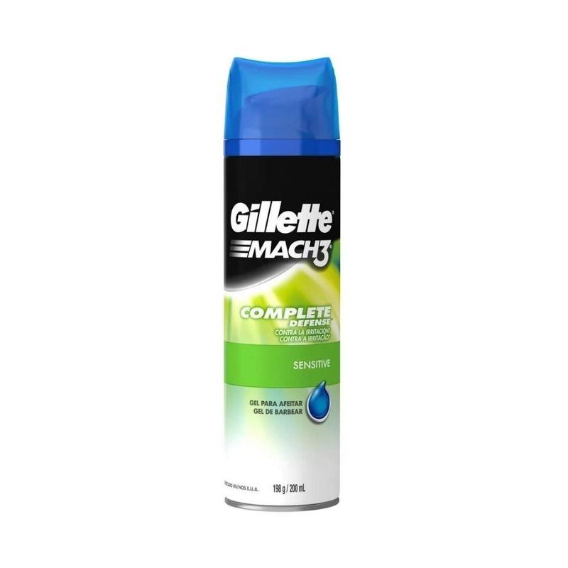 Gillette Mach 3 Gel De Afeitar Sensitive X 200 Ml