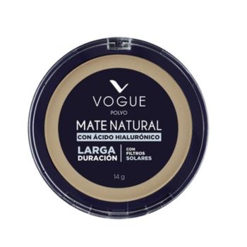 Vogue Polvo Compacto Mate Natural C/acido Hialuro/arena