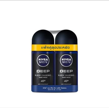 Pack Nivea Rollon Deep Black Men X 50 Ml