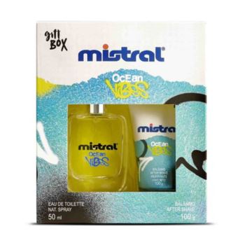 Estuche Mistral Ocean Vibes (edt 50 + Balsamo Fter Shave)