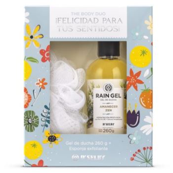Estuche Rain Gel Amanecer Zen + Esponja Exfoliante