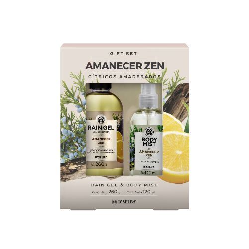 Estuche Rain Gel Amanecer Zen + Body Mist X 120 Ml