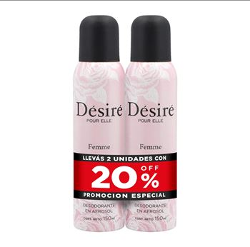 Desire Femme Pack X 2 Desodorantes De Dama