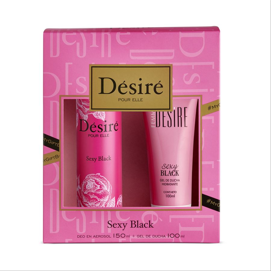 Promo Desire Sexy Black Dama (deo Aerosol + Gel Ducha)