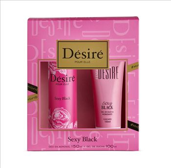 Promo Desire Sexy Black Dama (deo Aerosol + Gel Ducha)