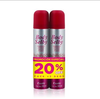 Promo Desodorantes Body Selby Exotic X 2 Unidades
