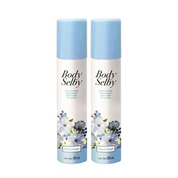 Promo Desodorantes Body Selby Floral Heart X 2 Unidades