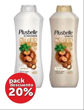Pack Plusbelle (shampu + Acondicionador) (caja X 10)