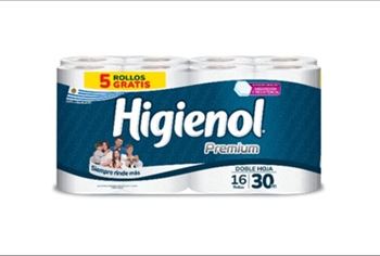 Papel Higienol Premium  16 Rollos 30 Metros (funda X 3)