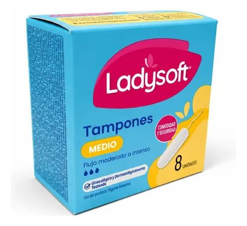 Ladysoft Tampon Medio X 8 Unidades