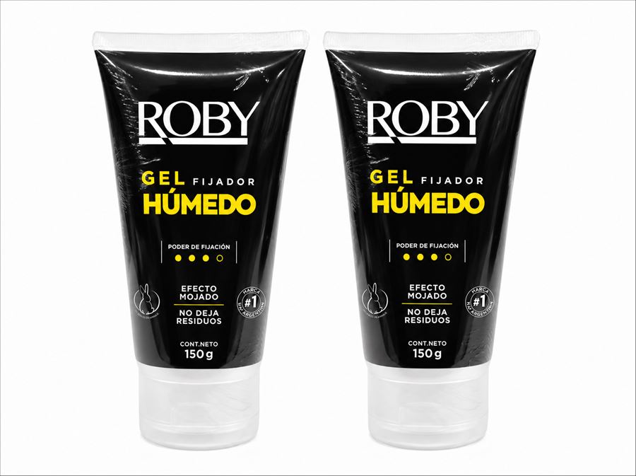 Roby Gel Capilar Fijacion Humedo X 150 Gr (pack X 2)