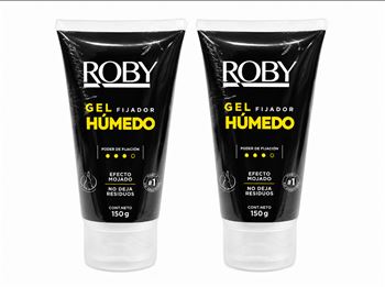 Roby Gel Capilar Fijacion Humedo X 150 Gr (pack X 2)