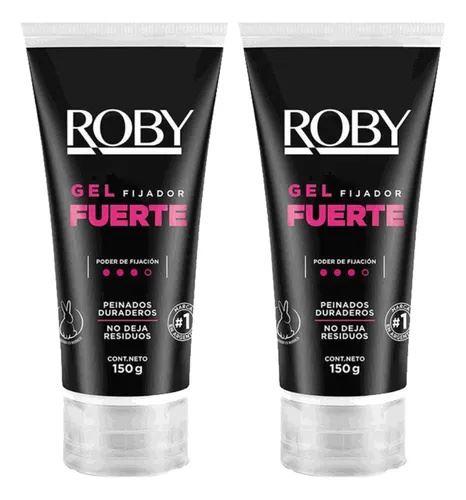 Roby Gel Capilar Fijacion Fuerte X 150 Gr (pack X 2)