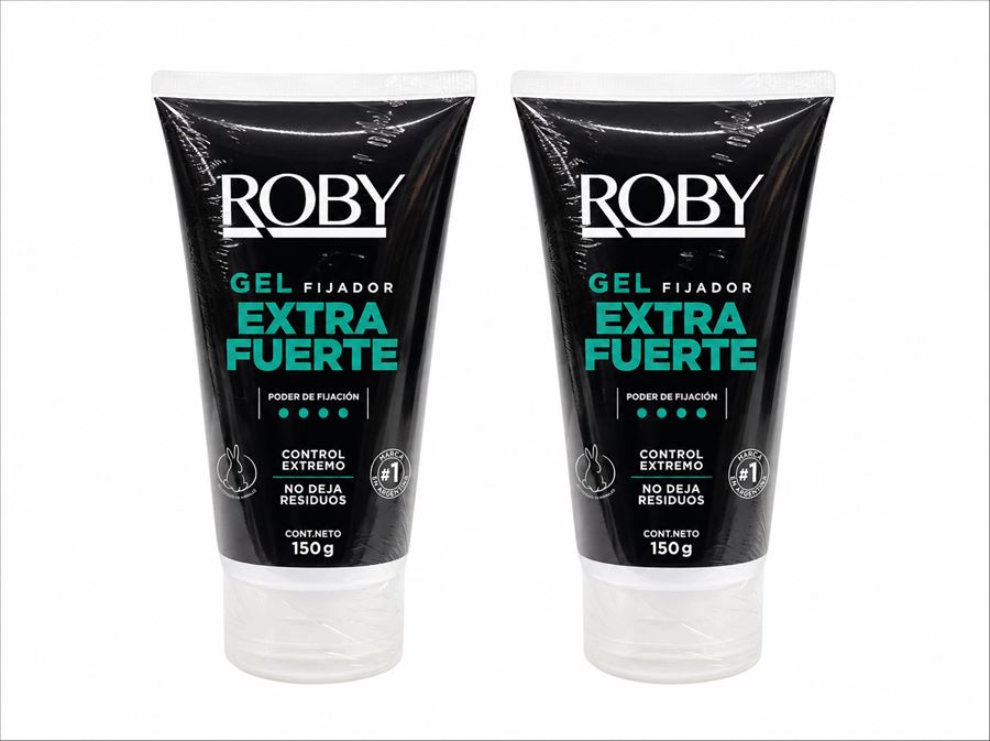 Roby Gel Capilar Fijacion Extra Fuerte  X 150 Gr (pack X 2)