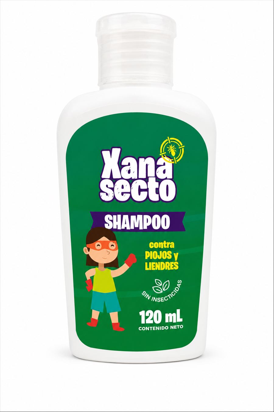 Xanasecto Shampu Acondicionador Piojicida Natural X 120 Ml