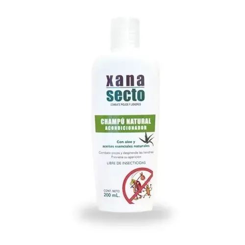 Xanasecto Shampu Acondicionador Piojicida Natural X 200 Ml