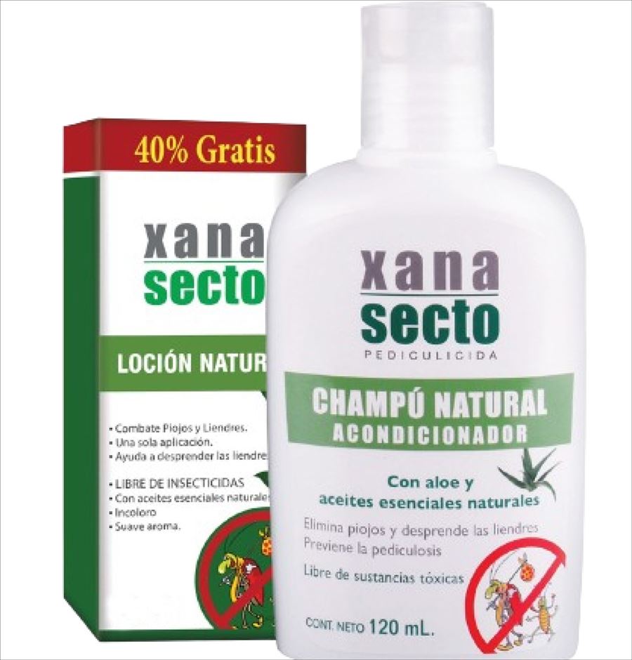 Pack Xanasecto (locion 60ml + Shampu Piojicida 120ml) 25061
