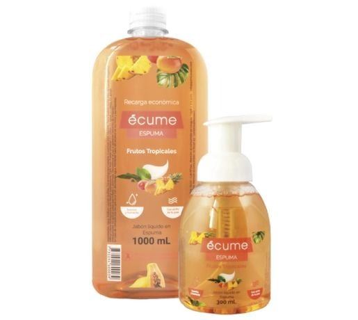 Pack Ecume Espuma Frutos Tropicales 1000 Ml + 300 Ml C/valv