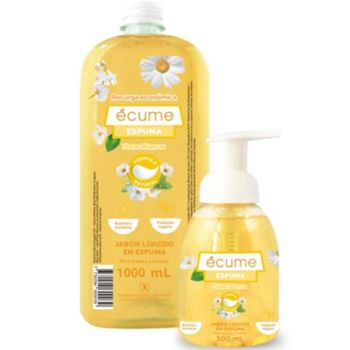 Pack Ecume Espuma Litro Flores Blancas + 300 Ml C/valvula