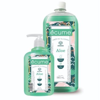 Pack Ecume Jabon Liquido Aloe X 980 Ml + 340 Ml C/valvula