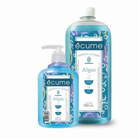 Pack Ecume Jabon Liquido Algas X 980 Ml + 340 Ml C/valvula