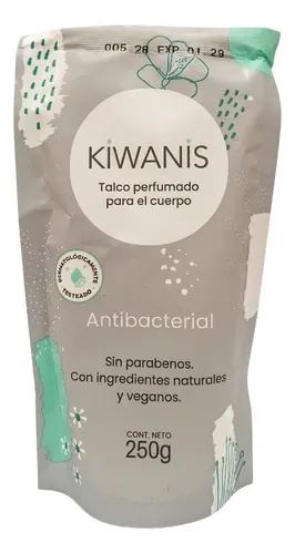 Kiwanis Talco En Bolsa Corporal Antibacterial X 250 Gr
