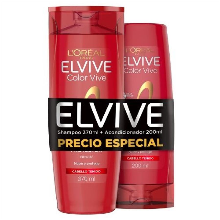 Pack Elvive Colorvive (shampu 370 + Acond 200)