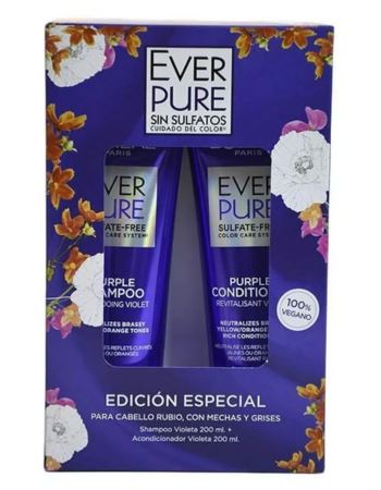 Pack Loreal Everpure Violeta (shampu + Acondicionador)