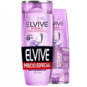 Pack Elvive Hidra Hialuronico (shampu 370 + Acond 200)