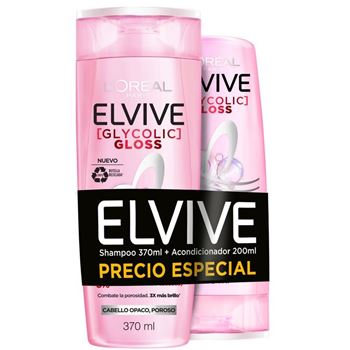 Pack Elvive Glycolic Gloss (shampu 370 + Acond 200)