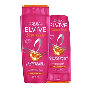 Pack Elvive Dream Liso (shampu 680 + Acond 370 )