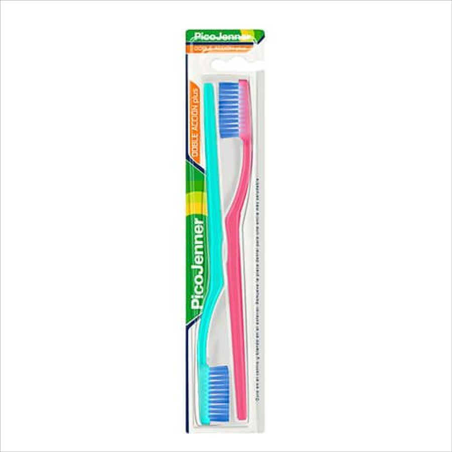 Cepillo Dental Pico Jenner D/accion Plus X 2 Unidades