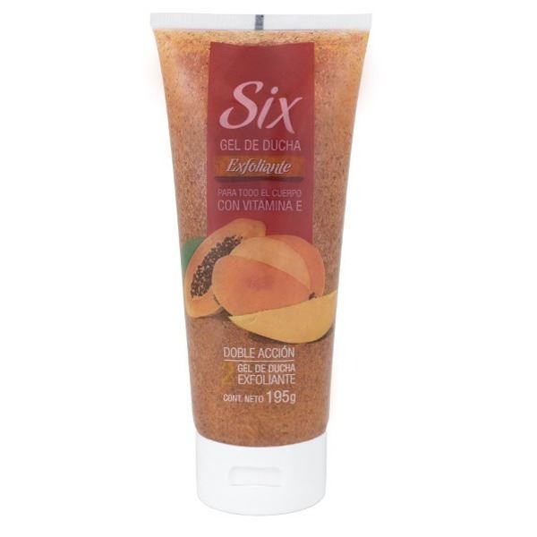Six Gel De Ducha Exfoliante Corporal X 195gr - Mango