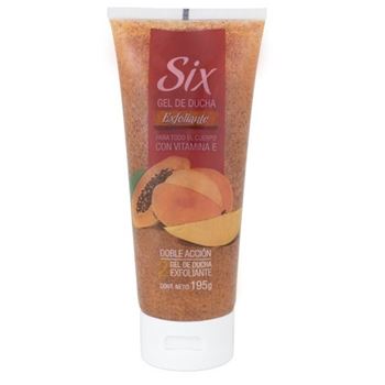 Six Gel De Ducha Exfoliante Corporal X 195gr - Mango